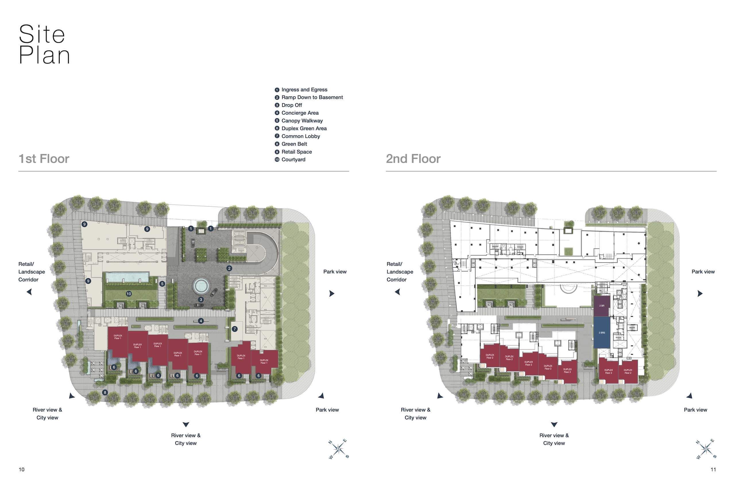 layout mặt bằng tầng 1 tầng 2 dự án căn hộ cove residence mu11 empire city thủ thiêm thành phố thủ dức quận 2