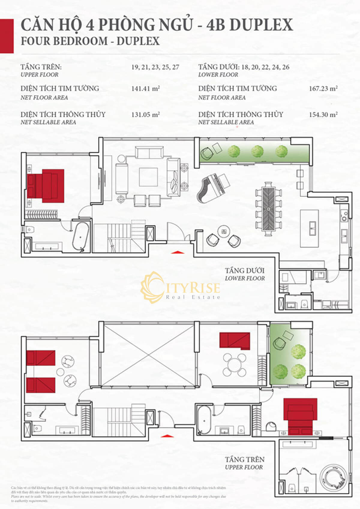 Mặt bằng căn hộ duplex Bahamas Đảo Kim Cương quận 2
