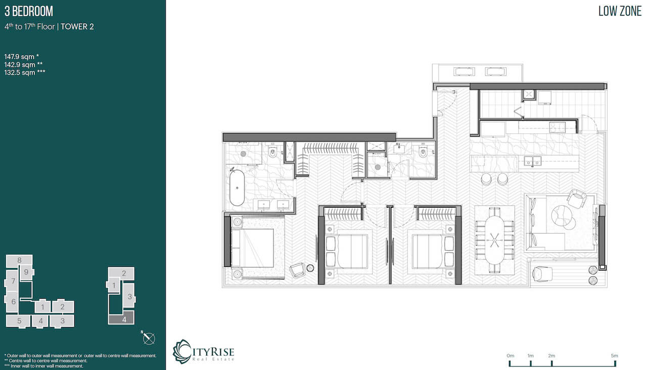 Mặt bằng căn hộ Narra Residences Empire City quận 2