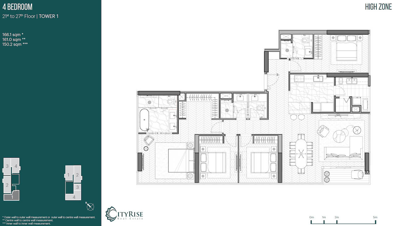 Mặt bằng căn hộ Narra Residences Empire City quận 2