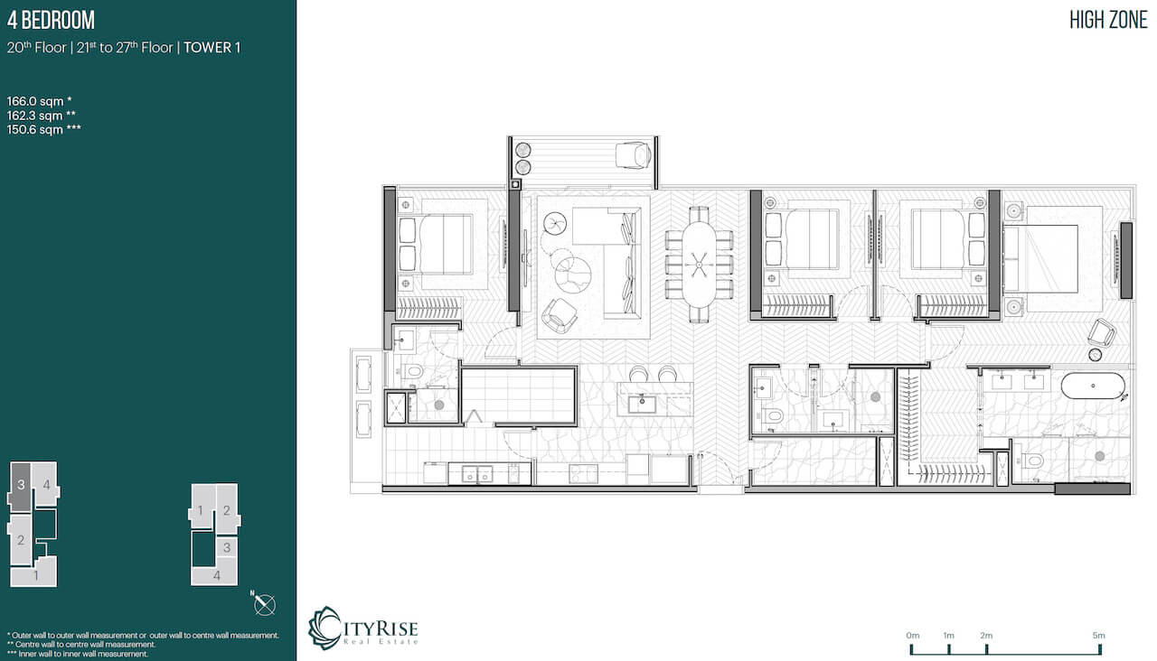 Mặt bằng căn hộ Narra Residences Empire City quận 2