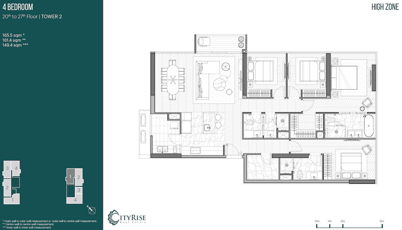 Mặt bằng căn hộ Narra Residences Empire City quận 2