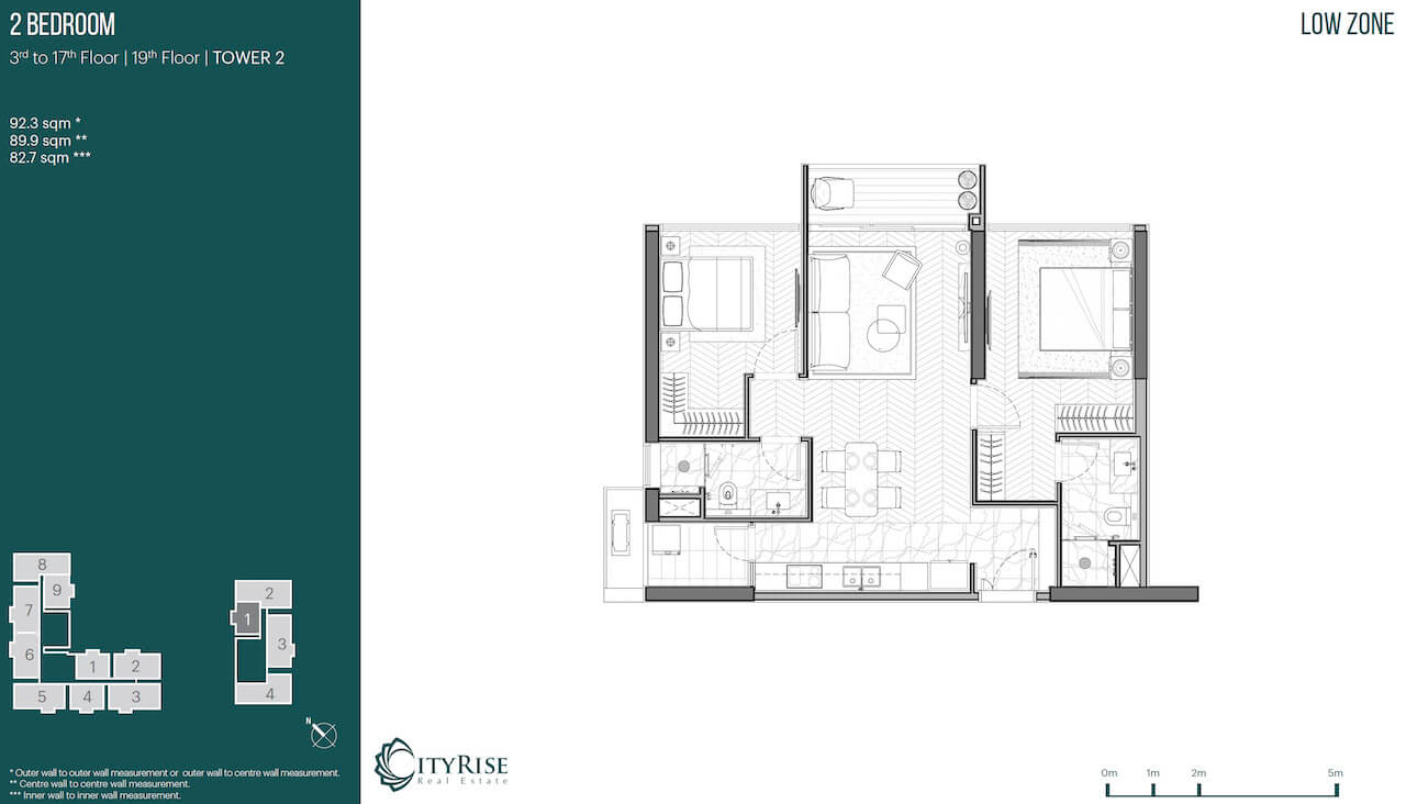 Mặt bằng căn hộ Narra Residences Empire City quận 2