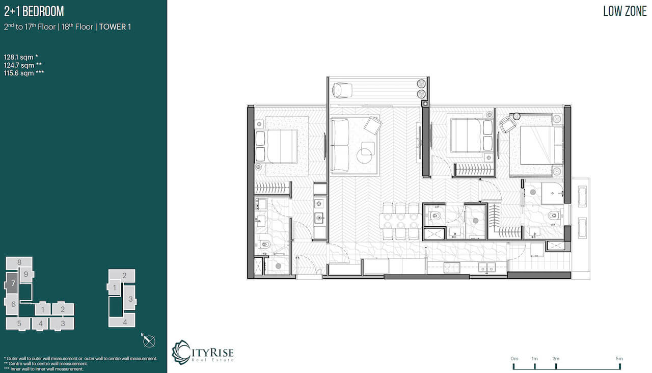 Mặt bằng căn hộ Narra Residences Empire City quận 2