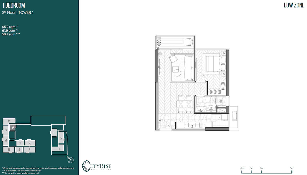 Mặt bằng căn hộ Narra Residences Empire City quận 2