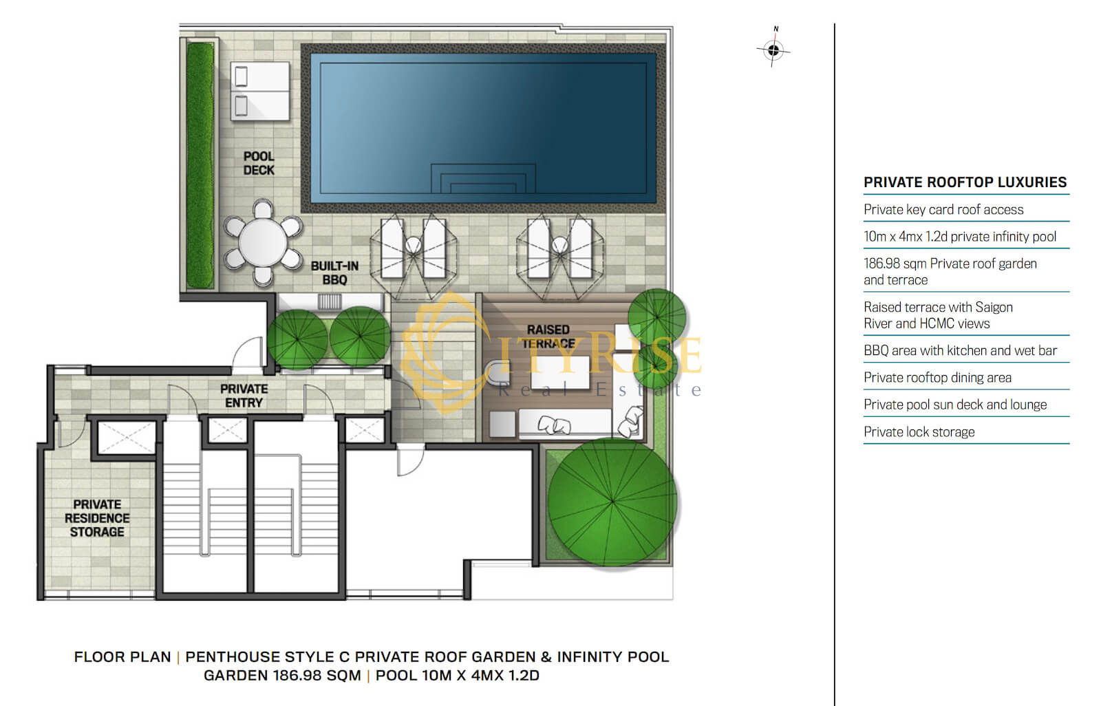Mặt bằng căn hộ Penthouse The Albany Gateway Thảo Điền quận 2
