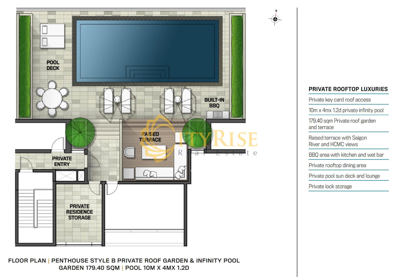Mặt bằng căn hộ Penthouse The Albany Gateway Thảo Điền quận 2