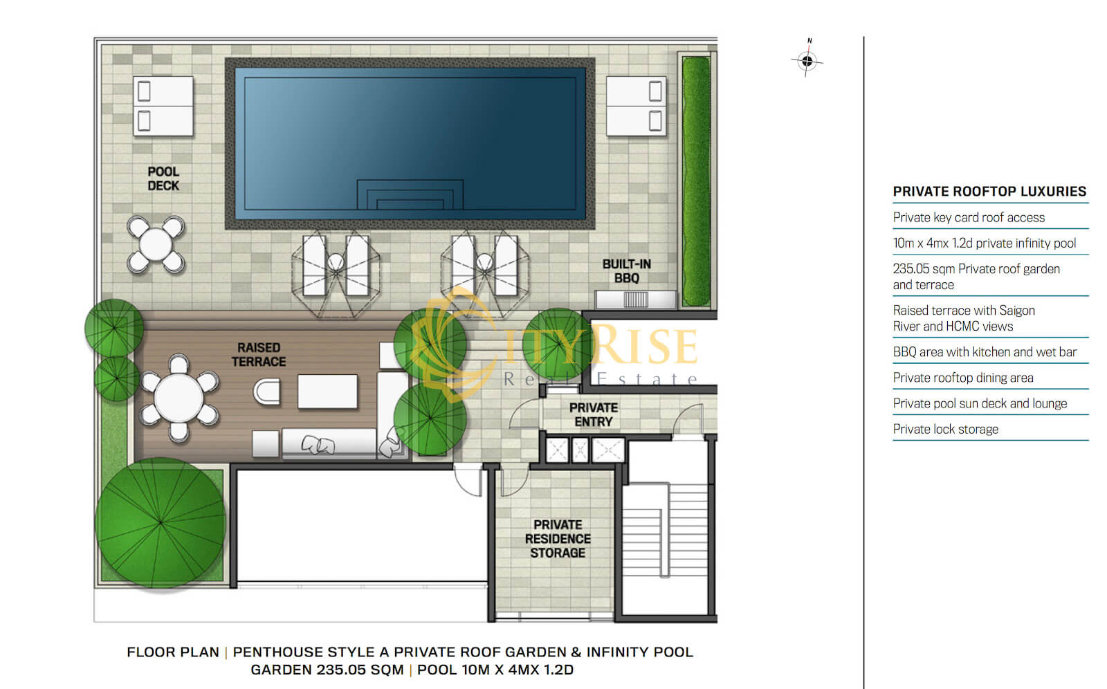 Mặt bằng căn hộ Penthouse The Albany Gateway Thảo Điền quận 2