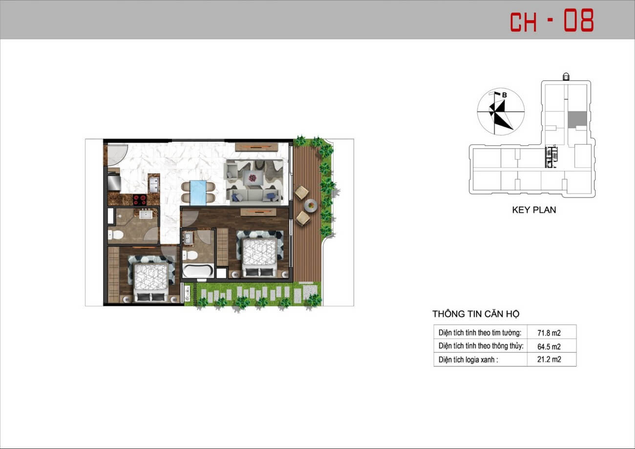 Mặt bằng căn hộ Sunshine Horizon quận 4