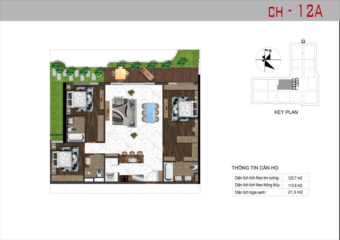 Mặt bằng căn hộ Sunshine Horizon quận 4