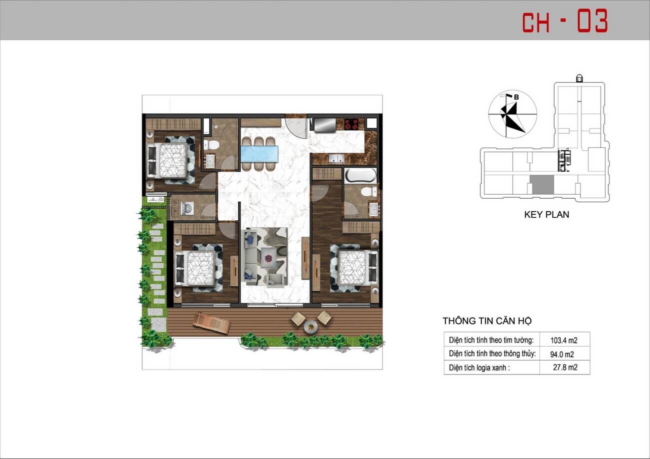 Mặt bằng căn hộ Sunshine Horizon quận 4