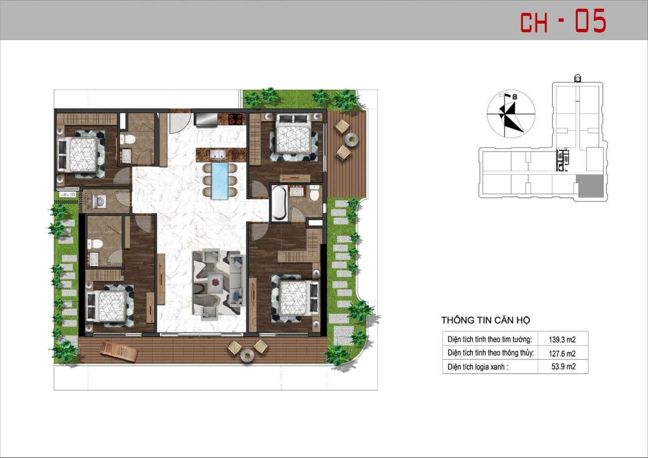Mặt bằng căn hộ Sunshine Horizon quận 4