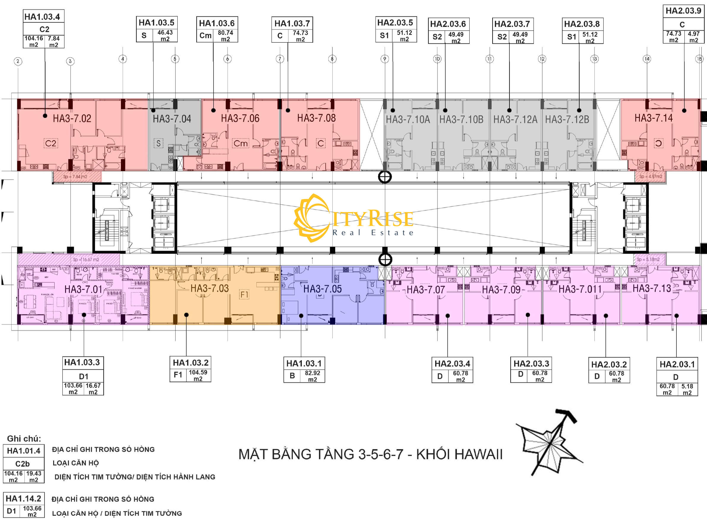  Layout Hawaii căn hộ New City Thủ Thiêm Quận 2