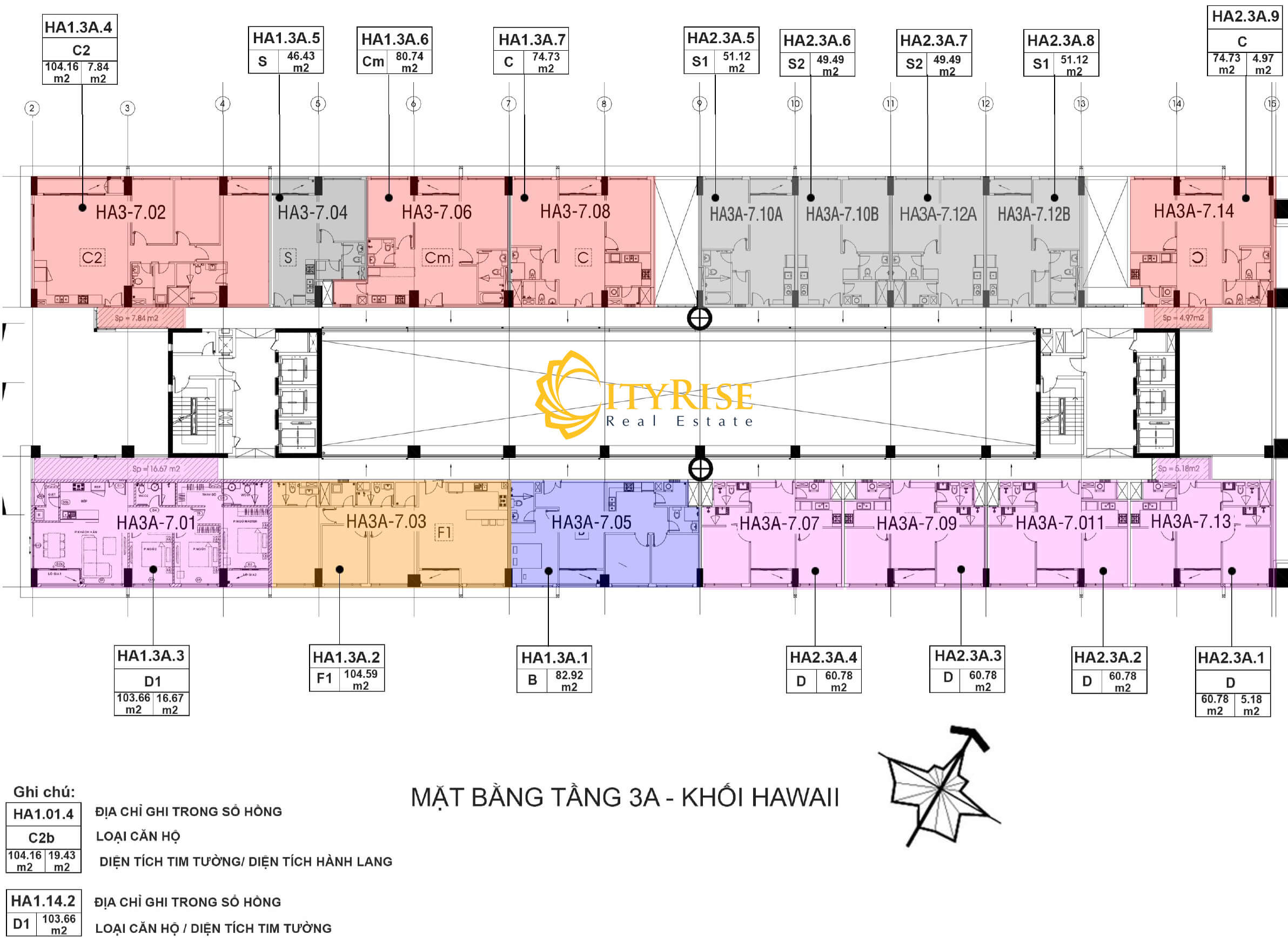  Layout Hawaii căn hộ New City Thủ Thiêm Quận 2