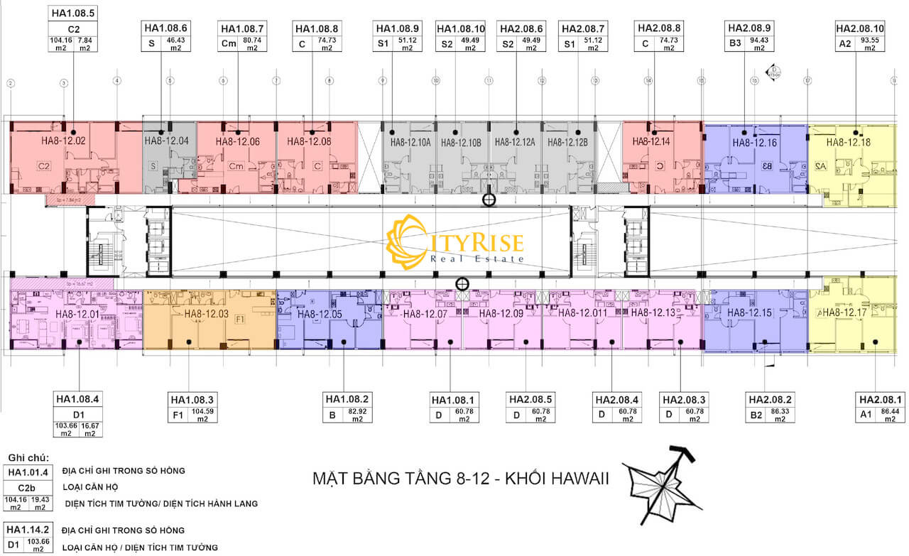  Layout Hawaii căn hộ New City Thủ Thiêm Quận 2