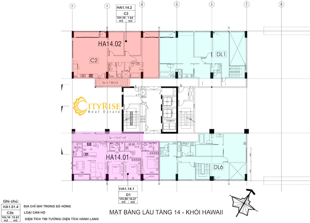  Layout Hawaii căn hộ New City Thủ Thiêm Quận 2
