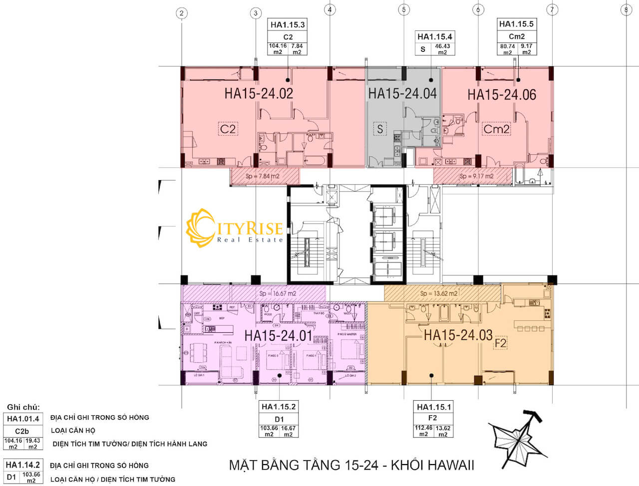  Layout Hawaii căn hộ New City Thủ Thiêm Quận 2