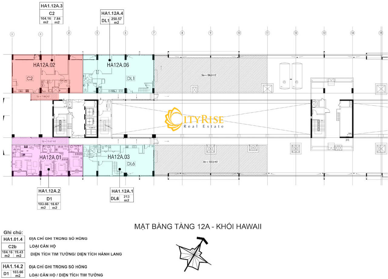  Layout Hawaii căn hộ New City Thủ Thiêm Quận 2