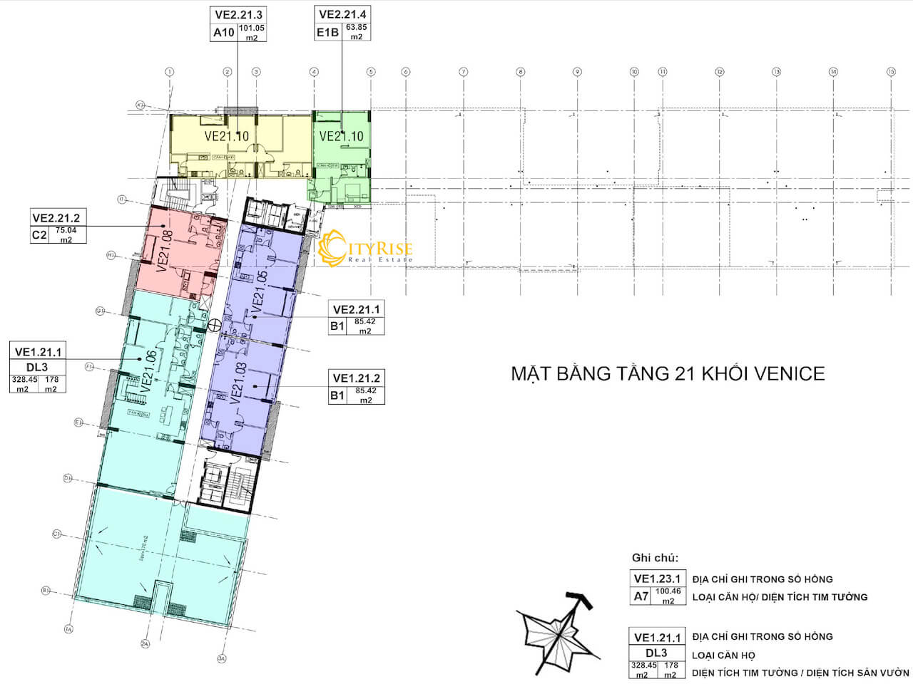  Layout căn hộ New City Thủ Thiêm Quận 2