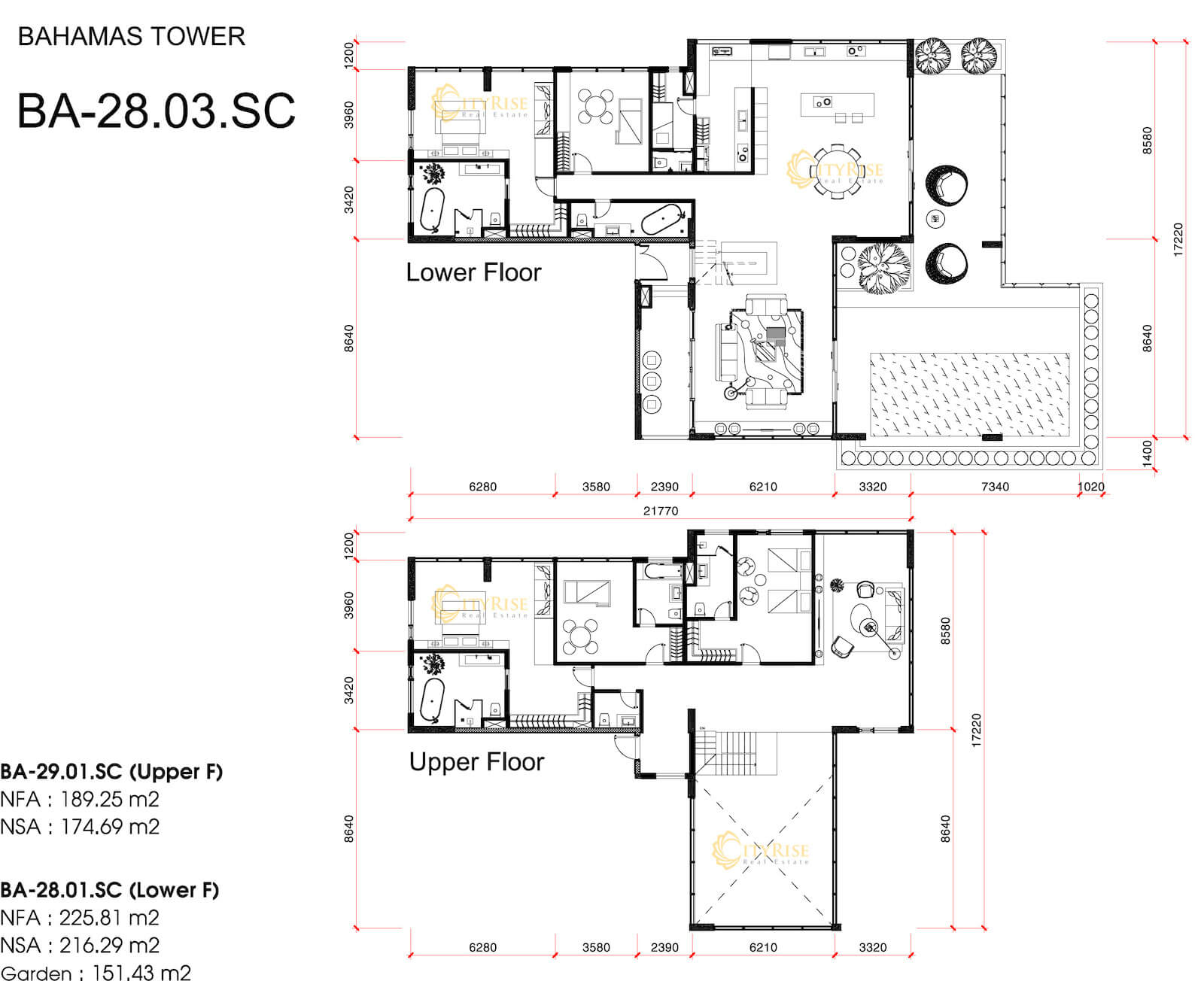 Mặt bằng căn hộ Villas tháp Bahamas Diamond Island quận 2
