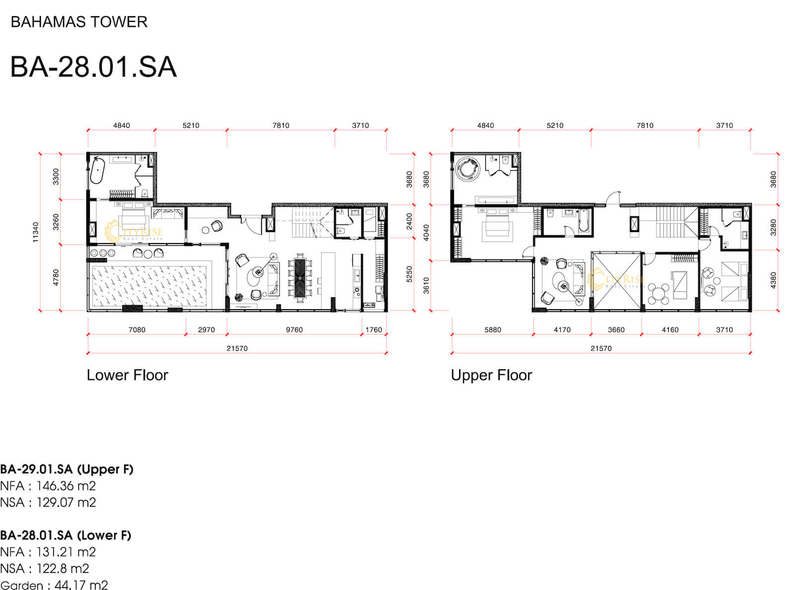 Mặt bằng căn hộ Villas tháp Bahamas Diamond Island quận 2