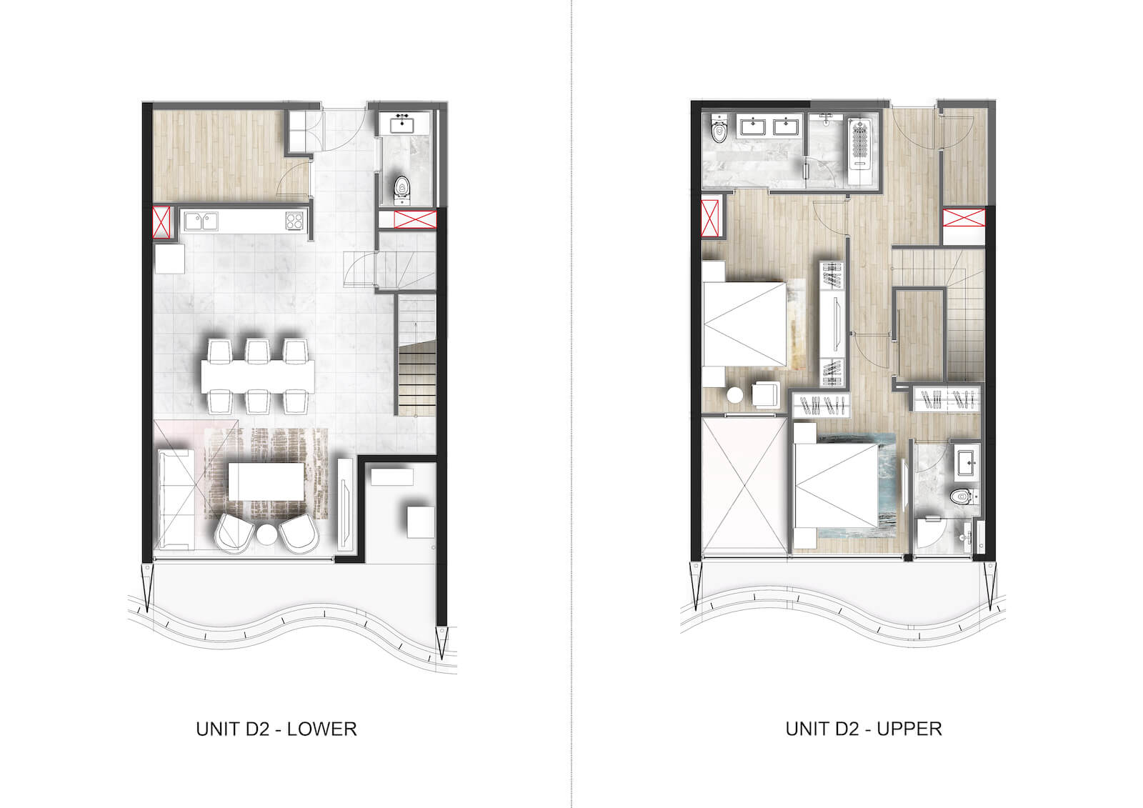 Mặt bằng căn hộ Waterina Suites quận 2