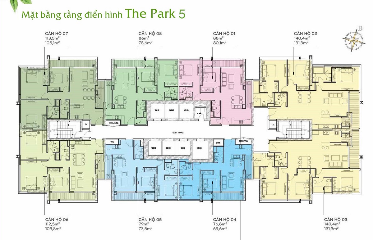 mat-bang-layout-tang-dien-hinh-toa-the-park-5-vinhomes-central-park
