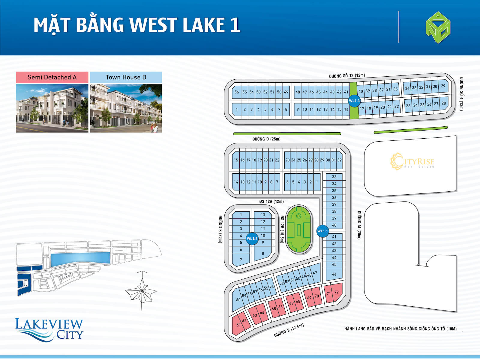 Mặt bằng nhà phố shophouse Lakeview City quận 2