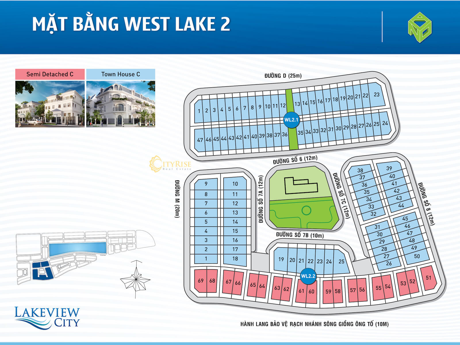 Mặt bằng nhà phố shophouse Lakeview City quận 2