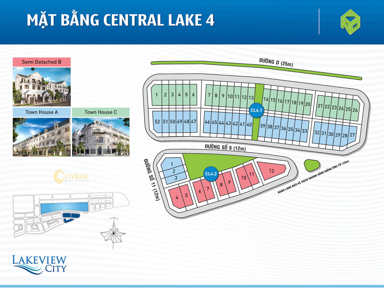 Mặt bằng nhà phố shophouse Lakeview City quận 2