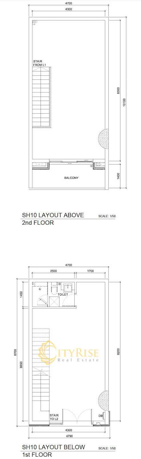 Mặt bằng shophouse One Verandah quận 2