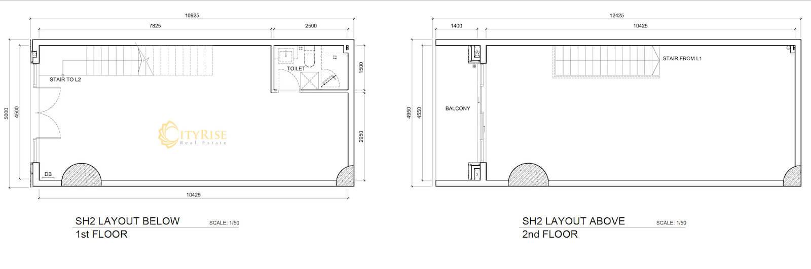 Mặt bằng shophouse One Verandah quận 2