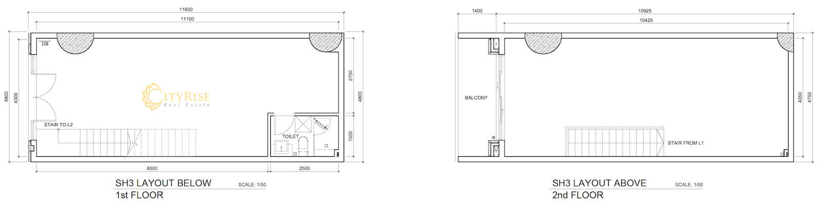 Mặt bằng shophouse One Verandah quận 2