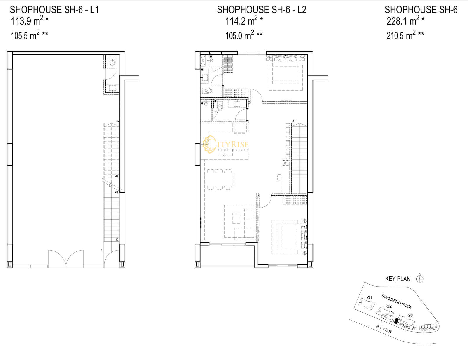 Mặt bằng shophouse Palm Garden City quận 2