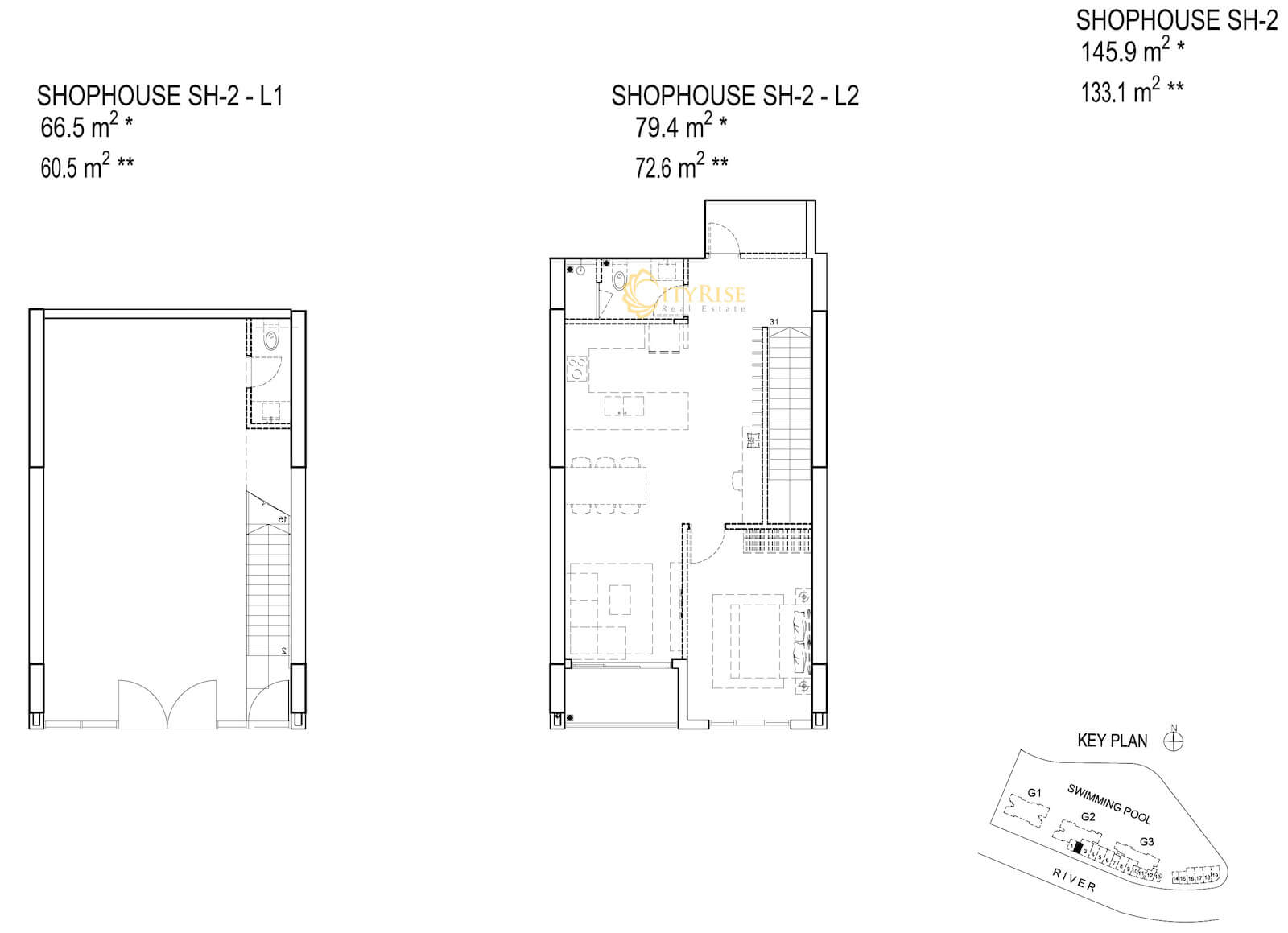 Mặt bằng shophouse Palm Garden City quận 2