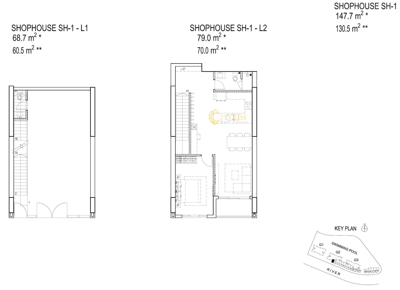 Mặt bằng shophouse Palm Garden City quận 2