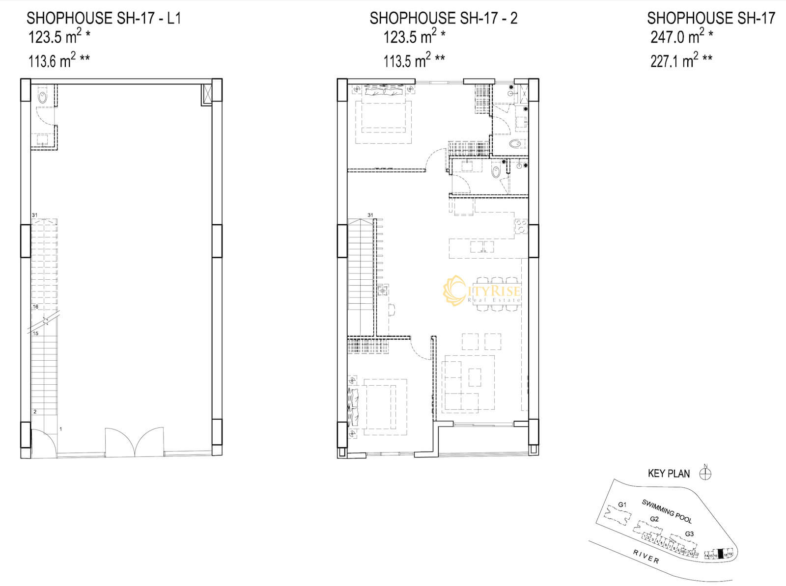Mặt bằng shophouse Palm Garden City quận 2