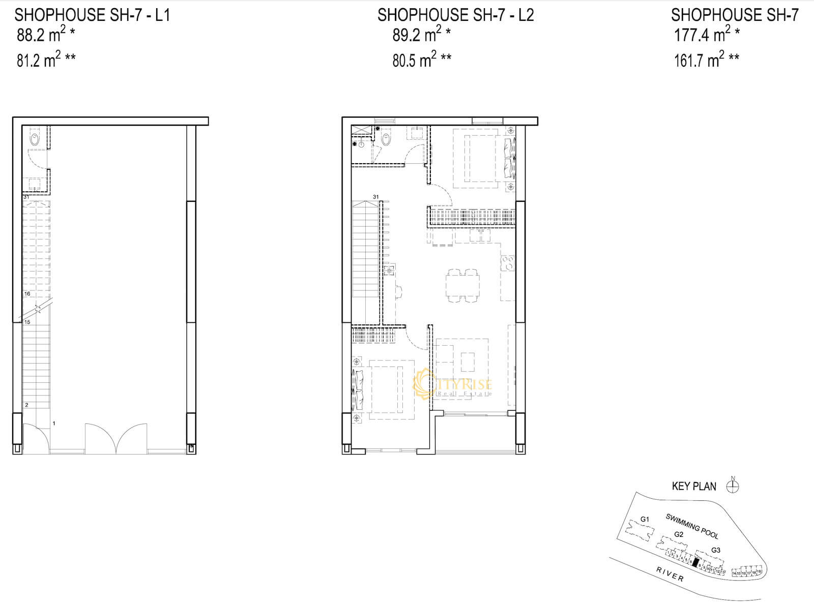 Mặt bằng shophouse Palm Garden City quận 2