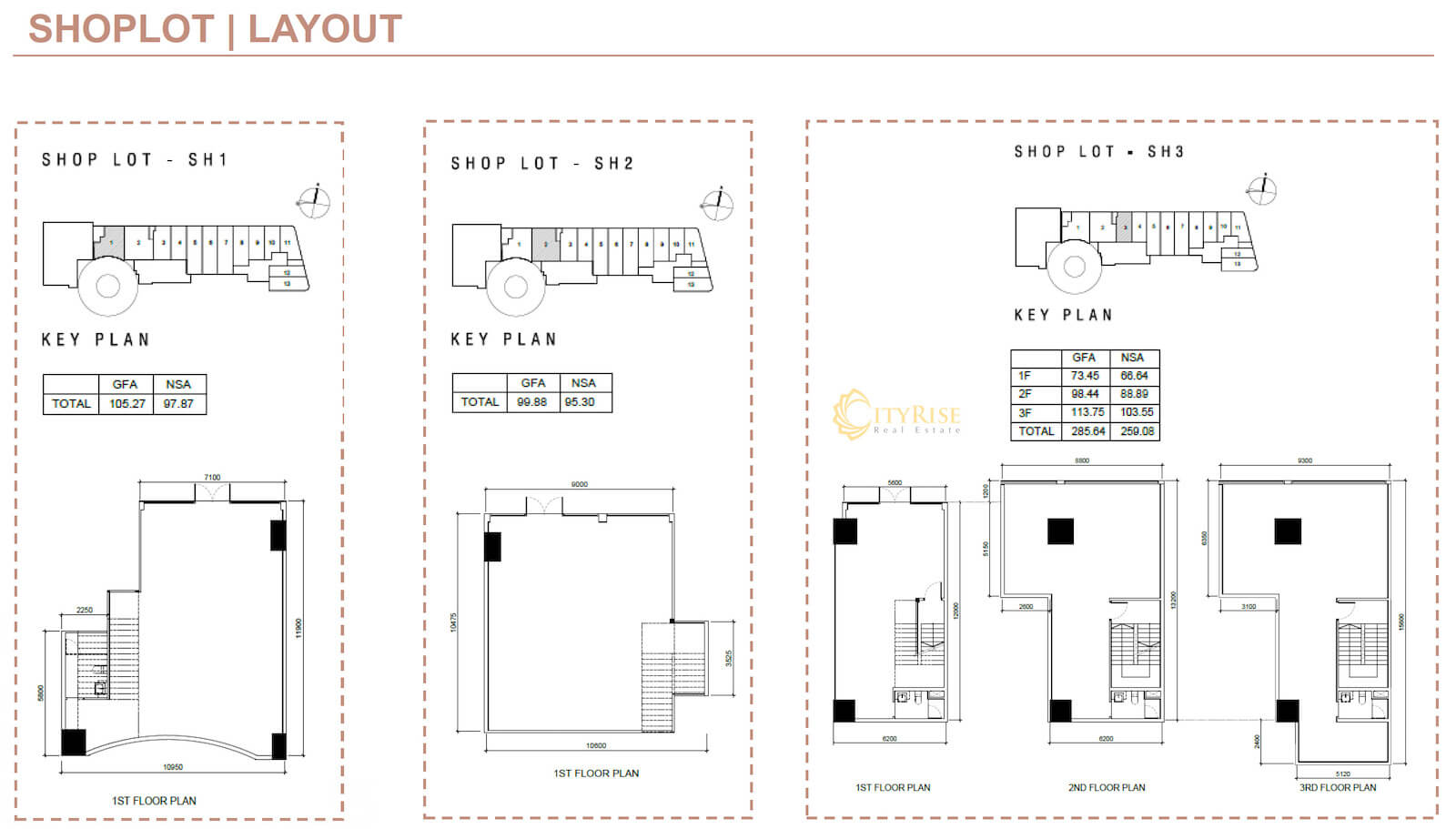 Mặt bằng Shoplot Shophouse Q2 THAO DIEN quận 2