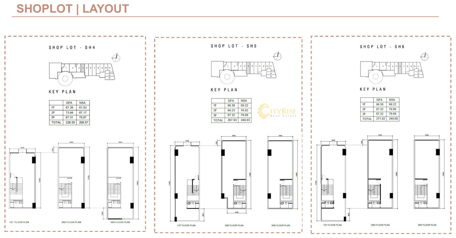 Mặt bằng Shoplot Shophouse Q2 THAO DIEN quận 2