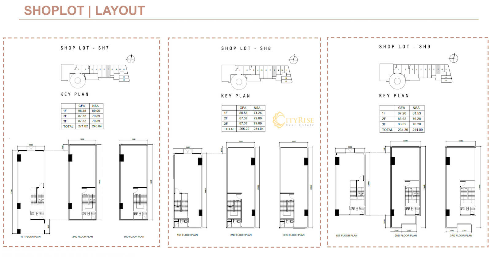Mặt bằng Shoplot Shophouse Q2 THAO DIEN quận 2