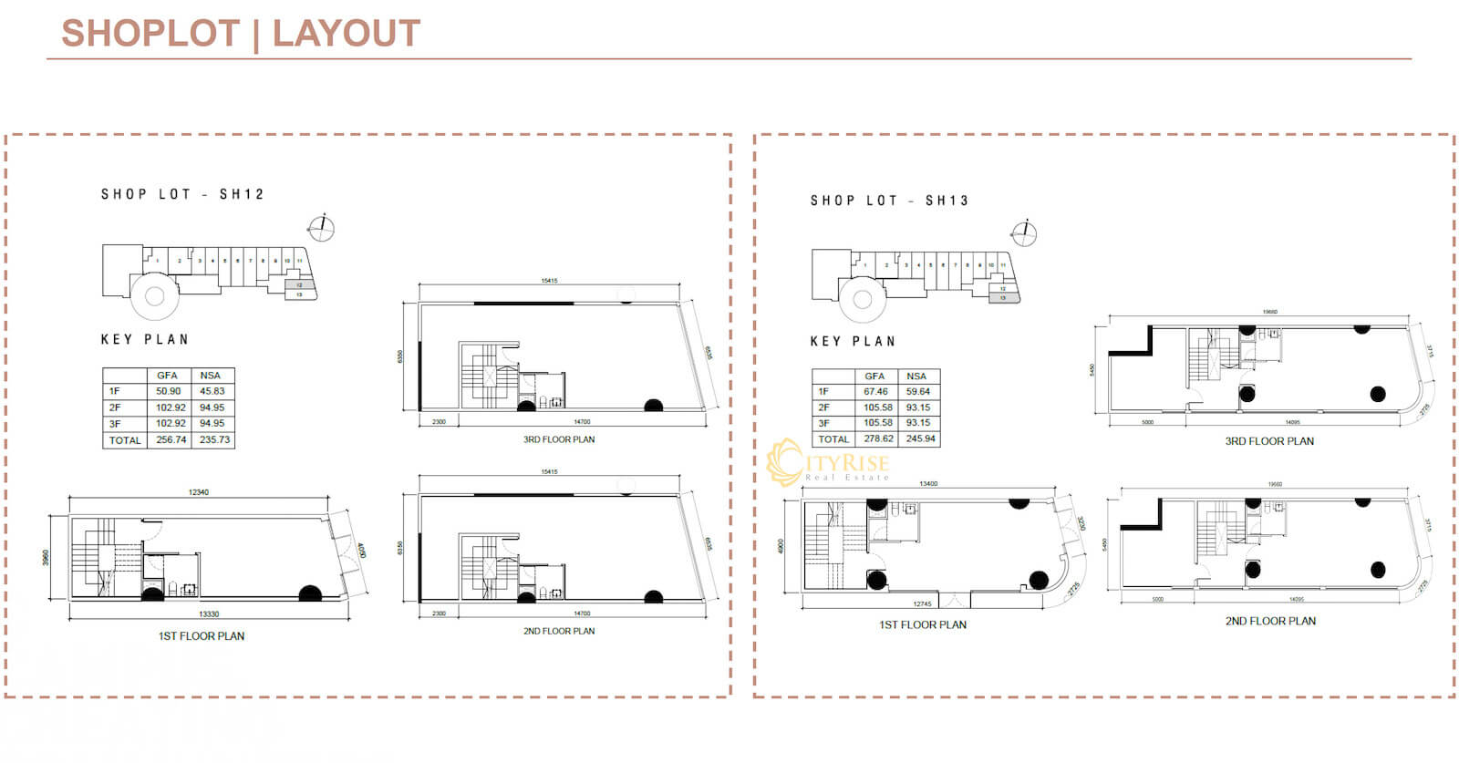 Mặt bằng Shoplot Shophouse Q2 THAO DIEN quận 2