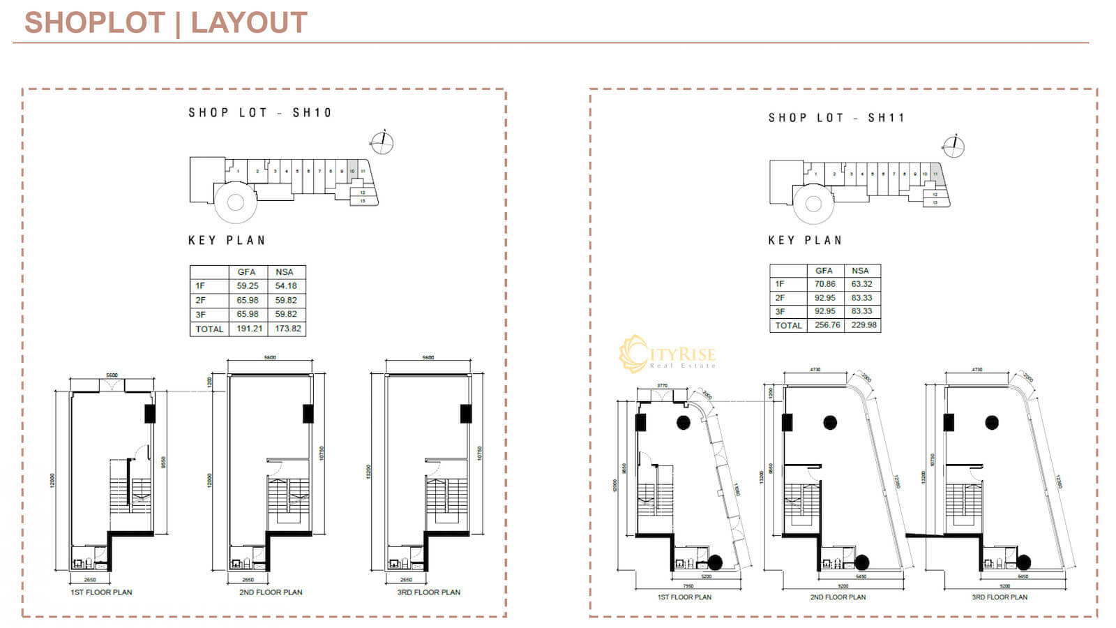 Mặt bằng Shoplot Shophouse Q2 THAO DIEN quận 2