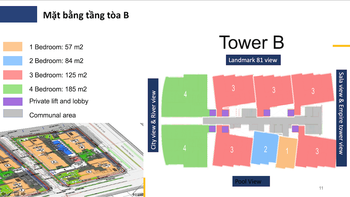 Mặt bằng The River Thủ Thiêm Quận 2